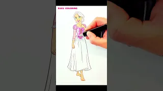 Princess Rapunzel coloring page