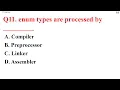 C Language Important questions Test Part-1
