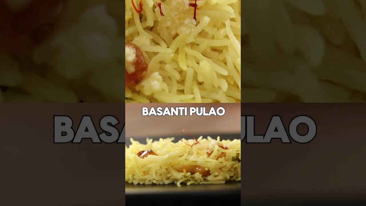 Delightful sweet rice recipe - Basanti Pulao #shorts #youtubeshorts #basantipulao