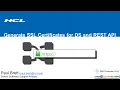 Generate SSL Certificates for DS and REST API