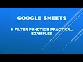 Google sheets 9 practical examples of the FILTER function you should know
