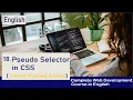 Pseudo Selector in CSS Hover Visited Active Web Development Tutorial in English