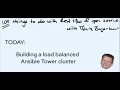 Load balancing an Ansible Tower cluster w HAProxy