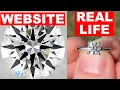 JAMES ALLEN Engagement Ring REVIEW WEBSITE vs REAL LIFE