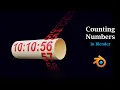 Counting Numbers In Blender Auto Increment Digital Clocks Counters For 3D Comparison s