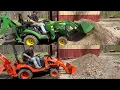 KUBOTA BX23S VS JOHN DEERE 1025R HEAD TO HEAD DAY 2