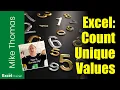 Excel How to Count Unique Values Without Using a Pivot Table