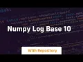 numpy log base 10