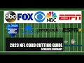 2023 NFL Cord Cutting Guide-Regular Season Schedule Breakdown by