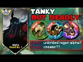 NEW ALPHA TANKY BUT DEADLY TRUE DAMAGE BUILD IS FINALLY HERE!! NEW UPDATE 2025 MLBB (must try)