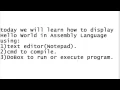 Assembly Programming using MASM