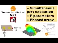 CST Tutorial Port signals with different amplitude phase shift in phased array application