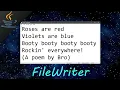 Java FileWriter write to a file