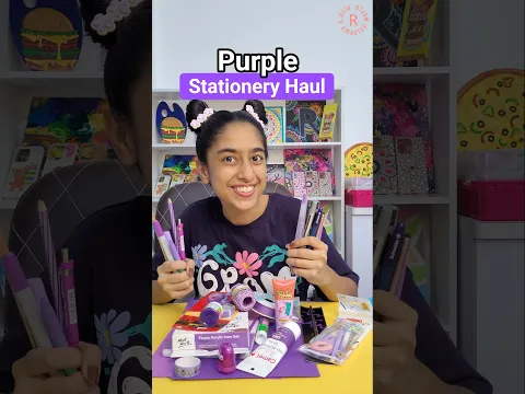 Purple Stationery Haul!💜🤩 | Riya's Amazing World