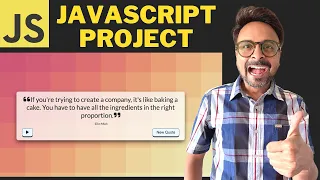 Javascript projects for practice for beginners Quote generator website using html css javascript
