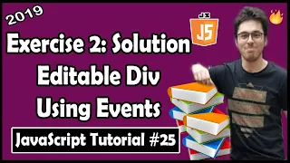 Creating an Editable Div Exercise 2 Solution JavaScript Tutorial In Hindi