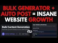Bulk Create Auto Post 50 Blogs On Wordpress In ONE Click they rank