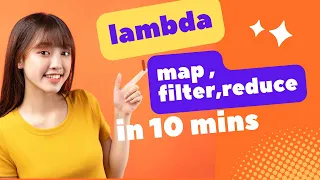 Python lambda map reduce filter - Made Easy in 10 Mins