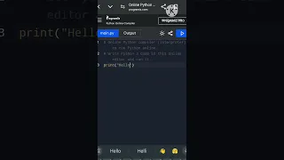 Online Python Compiler online editor How to use online python compiler in phone Python Editor