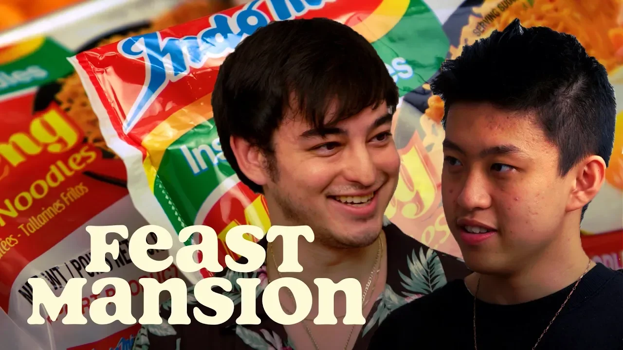 Joji and Rich Brian Have an Instant Noodle Battle | Feast Mansion