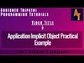 Application Implicit Object Part-12 Implicit Object Tutorials