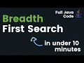 Breadth First Search BFS Explained in Java BFS Tree Java Tutorial
