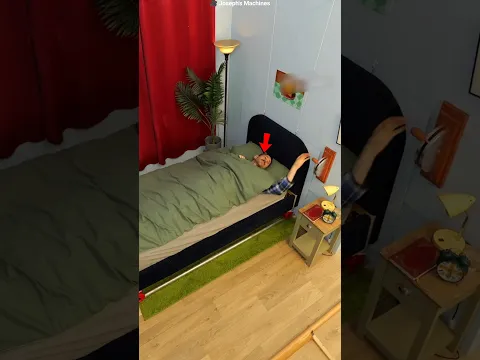 This Guy Built a Fully Automatic Bed 😱 #shortsvideo
