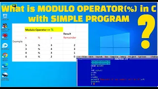 A Simple C program to get REMAINDER of two numbers using MODULO OPERATOR Learn To Code