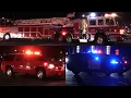 Orange County Fire Authority Truck 22 Battalion 4 Orange County Sheriff Responding Code 3