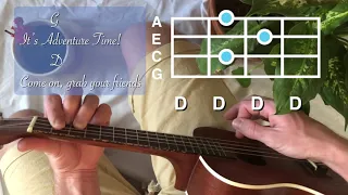 adventure time theme song ukulele tutorial