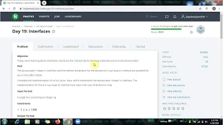 Day 19 - Interfaces 30 Days of Code Python 3 HackerRank