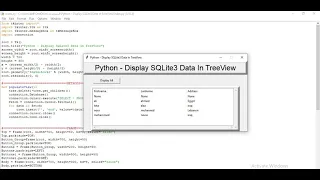 How to Display SQLite3 Data In TreeView in Python SQLite3 TreeView Python
