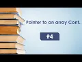 Lecture Pointer to an array II Understanding pointers in C