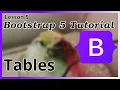 Tables - Bootstrap Tutorial Part 5
