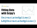 Fitting Data With Scipy s UnivariateSpline and LSQUnivariateSpline