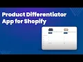 Product Differentiator App for Shopify