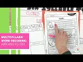 Multisyllabic Word Decoding Applying to Text