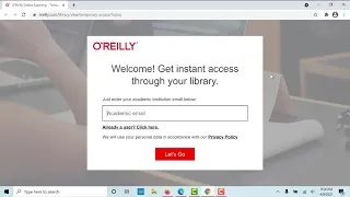 O Reilly Online Signing In
