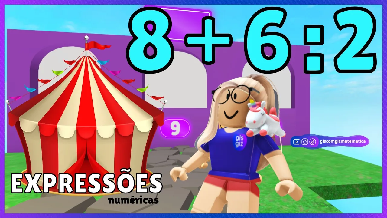 JOGO DE MATEMÁTICA NO ROBLOX - EXPRESSÕES NUMÉRICAS