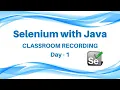 Selenium Tutorial with Java Day 1