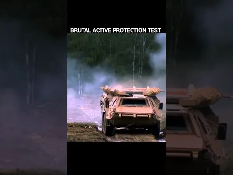 Active Protection System Defeats Anti-Tank Missiles! #shorts #aps #militarytech #armoredvehicle
