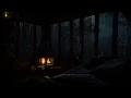 Download Lagu Soothing Rain Sounds and Warm Fireplace in Cabin Night Ambience | Cozy Sounds for Relax