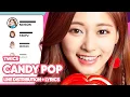 Lagu TWICE - Candy Pop (Line Distribution with Lyrics)