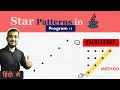 Star Pattern Program in Java - 13 Coding Wallah