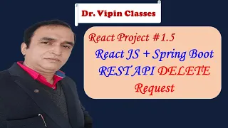React Project - 1 5 React Frontend for Spring Boot DELETE Request Full Stack Dr Vipin Classes