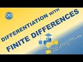 Finite Differences Method for Differentiation Numerical Computing with Python