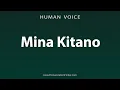 Download Lagu How To Pronounce Mina Kitano