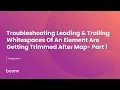 Troubleshooting Leading Trailing Whitespaces Of An Element Are Getting Trimmed After Map - Part 1