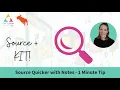 Bullhorn Tip - Speedy Sourcing and KIT with Advanced Notes