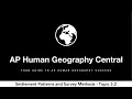 Settlement Patterns and Survey Methods - AP Human Geography